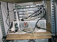  Rear view of the servers