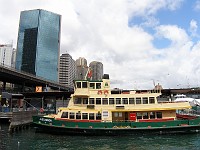 A Sydney ferry prepares to dock at Circular Quay