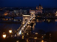  View from of the Chain Bridge at night