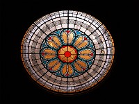  Inside the Ethnographical Museum - stained glass skylight