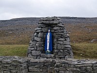  Another statue of Mary next to a school