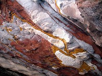  Naturally coloured sandstone provides interesing coloured effects