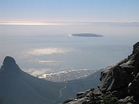  View from Table Mountain, Cape Town, South Africa (Robben Island visible)