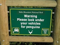  Amusing sign... Boulders Beach, South Africa