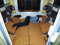  On the train back from Verona - we had a sleeping cabin.