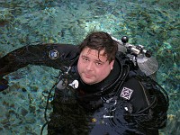  Horst relaxes after the dive