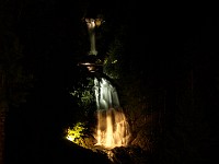  The waterfall by night.