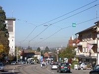  The top of the minaret is barely visible on the right-hand side of this shot. Compare and contrast to the church tower on the left.