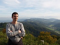  Robert with the Alps in the background.