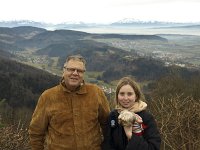  Lynn, Lilly and Dad at the Uetliberg above Zurich