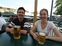  Rob and Lynn, Beer Garden, Zurich