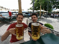  Mark and Rob, Beer Garden, Zurich