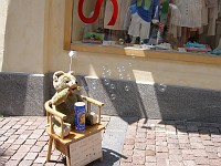  Teddy blowing bubbles, Ascona, Switzerland