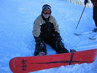  Paul takes a rest in the snow