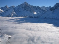  The final day at Brevent - Cloud at 2000m. Photo altitude 2500m