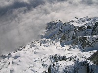  The final day at Brevent - Cloud at 2000m. Photo altitude 2500m