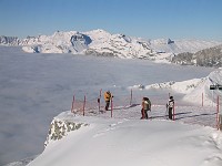  The final day at Brevent - Cloud at 2000m. Photo altitude 2500m