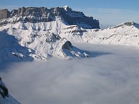  The final day at Brevent - Cloud at 2000m. Photo altitude 2450m