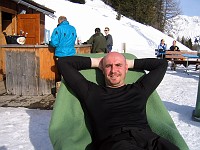  Mario enjoys a 'well earned' rest at Davos/Parsenn