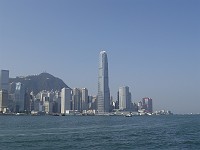  Crossing the harbour on the Ferry. Cheapest way to see Hong Kong!