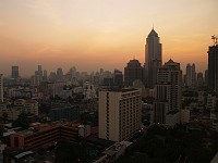  View from the hotel window looking out over Bangkok