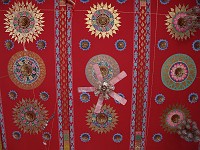  Ornate roof inside the temple near Big Budda