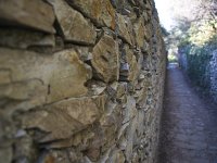  A section of wall along the path