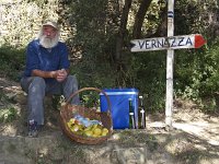  This enterprising man was selling drinks and limoncello on the path