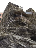  Walking around the harbour of Vernazza in the early morning