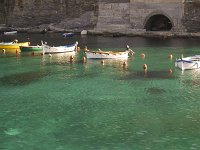  Boats on the harbour in Vernazza