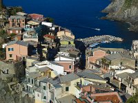  Looking down on Vernazza from the path to the south - morning