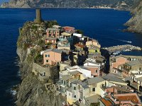  Looking down on Vernazza from the path to the south - morning