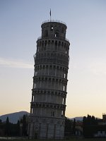  The learning tower of Pisa - early morning