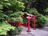  Some gates leading to a small shrine.