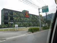  This was the front of some sort of strange hotel that I snapped from the taxi. The main entrance looked like it was supposed to be something out of Jurassic Park...