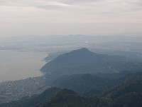  View from the top of Mt. Tsurumi. Beppu is in the foreground, Oita visible in the background.