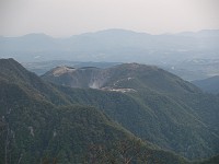  View from the top of Mt. Tsurumi - volcano crater visible