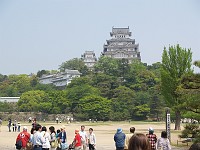  Inside the grounds of Himeji Castle