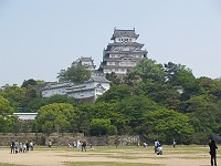  Inside the grounds of Himeji Castle