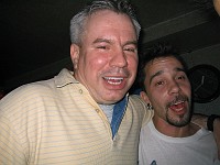  Jerry and Henry celebrate in the 'Texas Bar'.