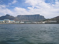  View of Table Mountain from the harbour.