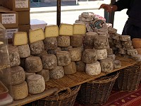  Cheeses - exploring the market in Castellane.