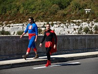  People were dressing up to do a bungy-jump from this bridge,