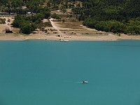  Water sports on the lake at the end of the Verdon Gorge