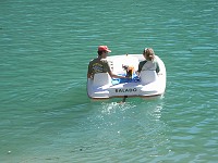  Taking Lilly for a paddle up the gorge.