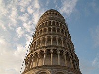  The top section of the leaning tower.