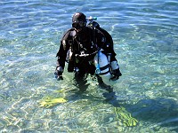  Mark shortly before a training dive.