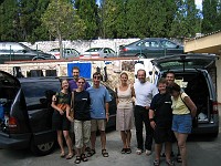  The group just before leaving. Left to right - Lynn, Mark, Alexandra, Arnold, Kirsten, Robert, Roman, Chappi, Henrietta