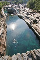  View from the Roman Bridge looking into the water below.